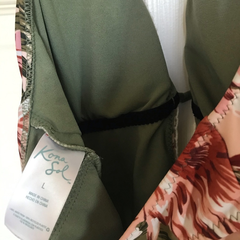 Kona Sol floral one piece swimsuit - Picture 4 of 5